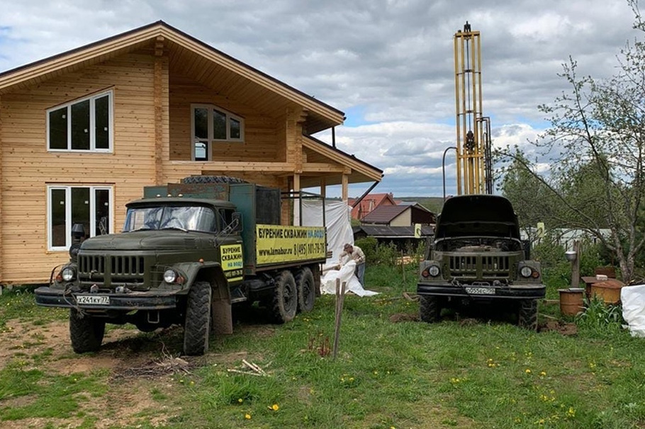 Бурение скважины в СНТ Круглино