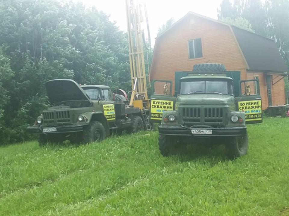 Бурение скважины в д. Муромцево