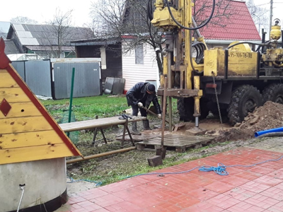 Бурение скважины в с. Осташёво